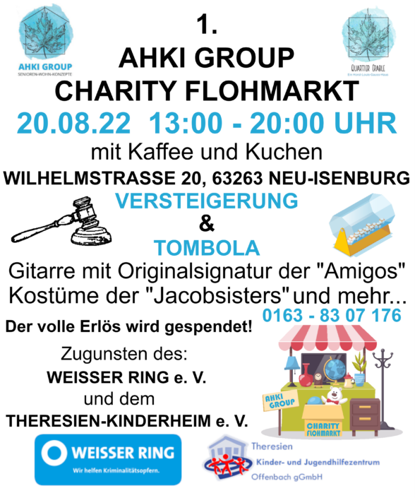 AHKI Group Charity Veranstaltung Flyer